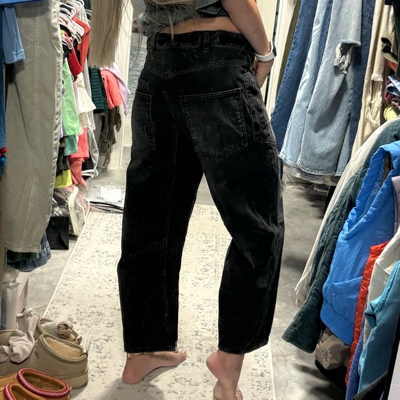 Free People We The Free Moxie Pull-On Barrel Jeans - Picture 6 of 11